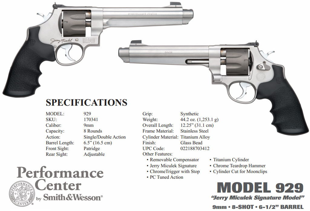 SMITH AND WESSON 929 9MM 6.5" SS AS 8RD-img-1