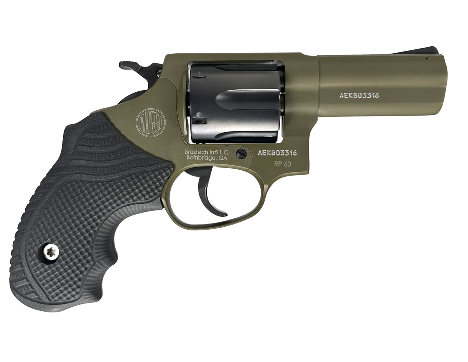 Rossi 2-RP631F RP63 357 Magnum | 38 Special 3" Sniper Green Cerakote-img-0