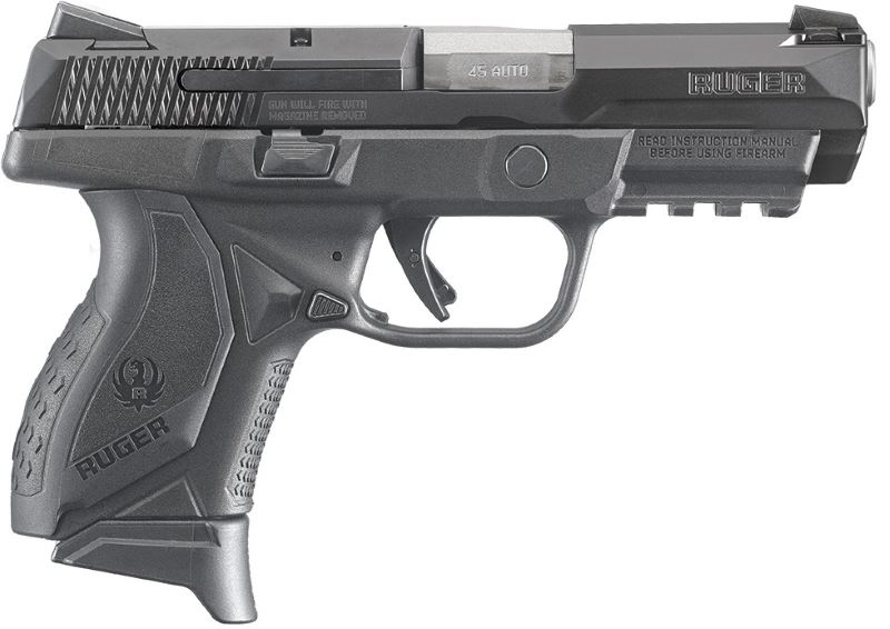 RUGER AMER CPCT 45ACP BLK 3.8" 10+1#-img-1
