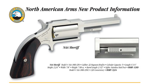 NORTH AMERICAN ARMS SHERIFF 22MAG 2.5" SS 5SH-img-1